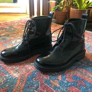 & other stories lace up leather boots